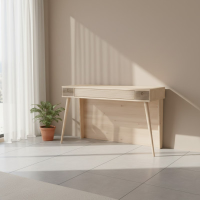 Moderne tafel Werktafel Bruine kinderbureau in de kinderkamer