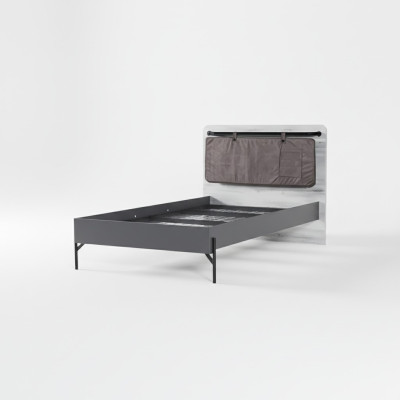 Tienerbedden Eenpersoonsbed Grijs Bedmeubelen Slaapkamer Eenpersoonsbed