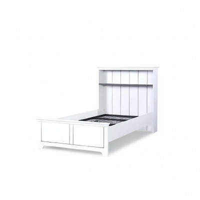 Houten bed slaapkamer design luxe meubels tienerkamer wit klassiek