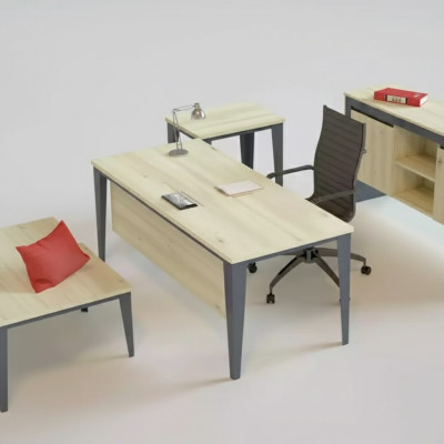 Ontwerper Bruine Schrijftafel Kantoor meubels Houten tafels Luxe meubels Nieuw