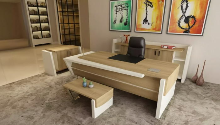 Bureau salontafel archiefkast dressoir modern bruin hout
