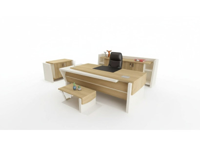 Bureau salontafel archiefkast dressoir modern bruin hout