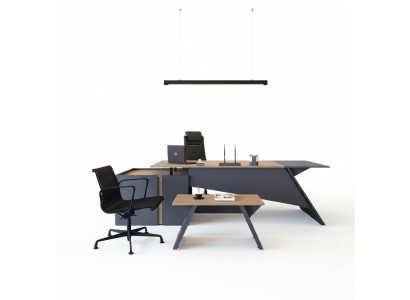 Luxe kantoormeubilair inrichting bureau salontafel archiefkast Set 3-delig
