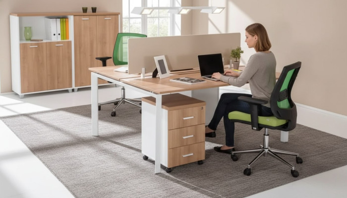 Moderne werkkamertafel kantoormeubilair houten tafels luxe meubels bruin