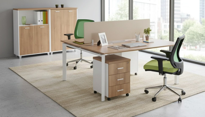 Moderne werkkamertafel kantoormeubilair houten tafels luxe meubels bruin