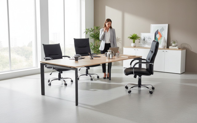 Grote vergadertafel Besprekingstafels Luxe houten tafels Kantoor meubels.