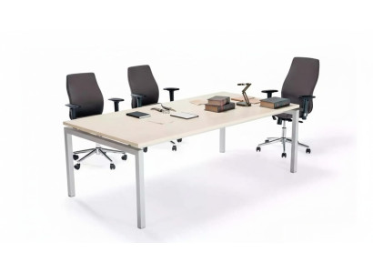 Witte conferentietafel Luxe kantoormeubelen Vergadertafels Houten meubelen