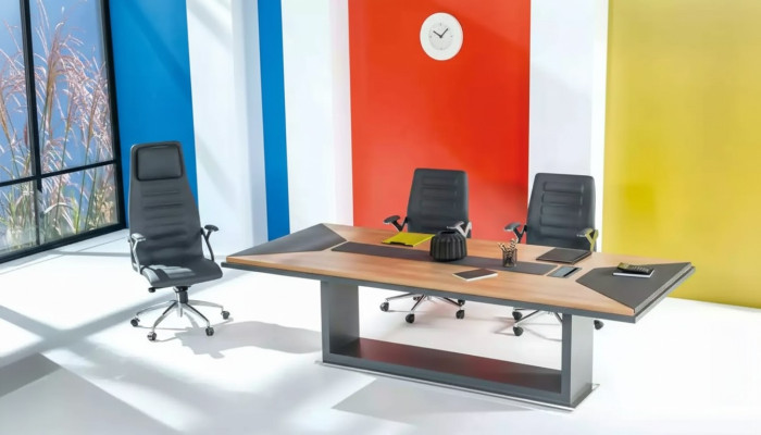 Comfortabele stijlvolle vergadertafel Schrijftafel Kantoor meubels Hout