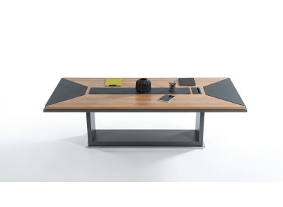 Comfortabele stijlvolle vergadertafel Schrijftafel Kantoor meubels Hout