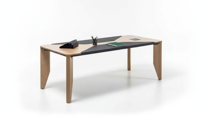 Vergadertafel Kantoor Meubilair Inrichting Bureau 220x100 cm Vergadertafel