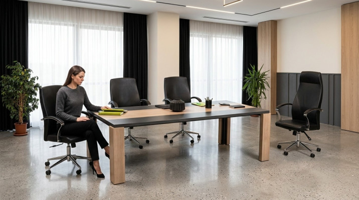 Hoogwaardige vergadertafels voor efficiënte vergaderingen en bijeenkomsten.