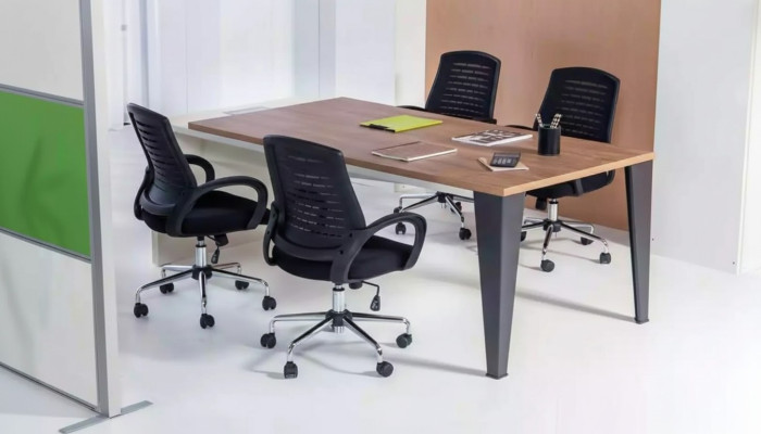 Conferentietafel Tafel Vergadering Besprekingstafel Hout Bureau Tafels 220cm