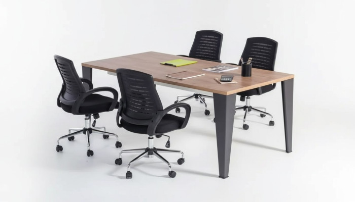 Conferentietafel Tafel Vergadering Besprekingstafel Hout Bureau Tafels 220cm