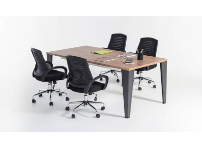 Conferentietafel Tafel Vergadering Besprekingstafel Hout Bureau Tafels 220cm