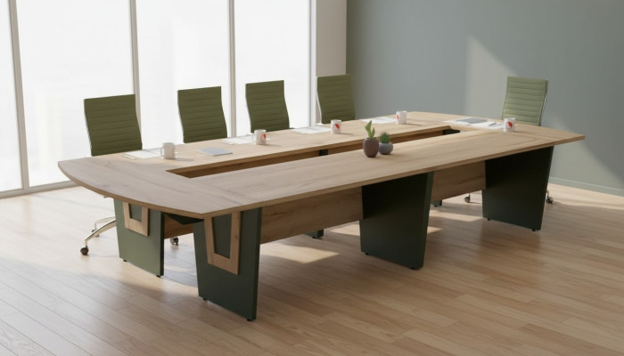 XXL Vergadertafel, conferentietafel, bureau tafel 390x180 Grote tafel Big  XXL Vergadertafel, conferentietafel, bureau tafel 390x180 Grote tafel Big
