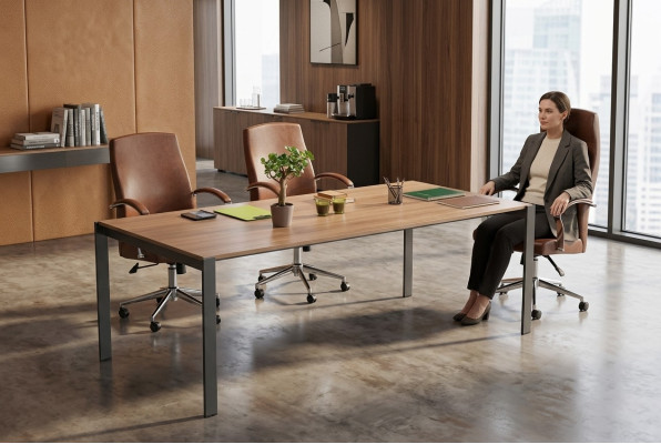 Moderne Grote vergadertafel Houten Ontwerper Kantoor Thuiswerkmeubels