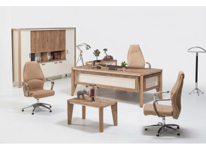 Kantoormeubilair Inrichting Bureau Archiefkast Salontafel Tafel Kast 3-dlg.