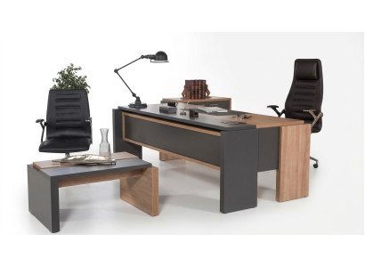 Luxe bureau tafel hout design kantoorinrichting meubels 206x102cm