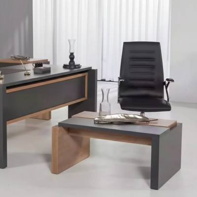 Moderne luxe salontafel Bruine kantoortafel Ontwerper houten meubels