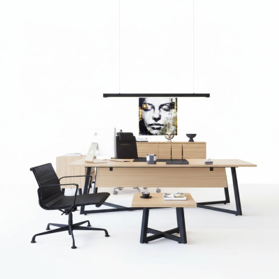 Modern kantoor set Bureau Salontafel Archiefkast Ladenkast 4-delig.