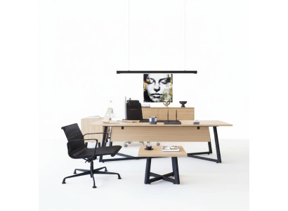 Modern kantoor set Bureau Salontafel Archiefkast Ladenkast 4-delig.