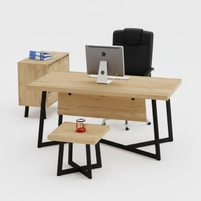 Lichtbruin ontwerpersbureau kantoormeubels ontwerpers tafels Hout Nieuw