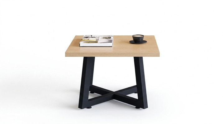 Ontwerper salontafel Luxe bruine bijzettafel Kantoor houten meubels Stijlvol