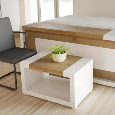 Ontwerper Wit Koffietafel Luxe Houten Tafel Woonkamermeubels Bijzettafel