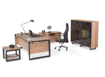 Kantoormeubel bureau ladekast archiefkast salontafel inrichting 4-delig.