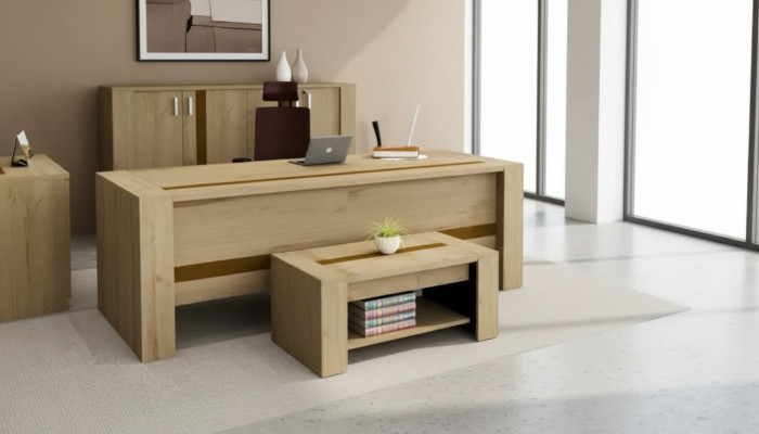 Ontwerper Bruin Bureau Luxe Kantoor Meubels Werkkamer Modern