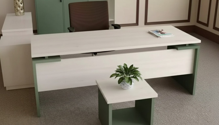 Klassiek wit designer luxe bureau houten meubels thuiskantoor