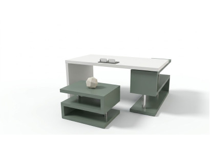 Moderne exclusieve kantoorset Houten meubels Bureau Archiefkast Salontafel
