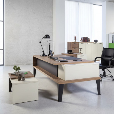 Ontwerpbureau Exclusieve kantoormeubelen Tafel Groot directiebureau