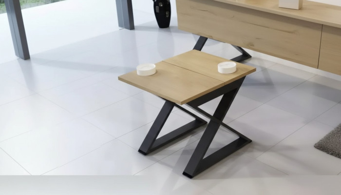 Ontwerper Vierkante Bruine Salontafel Bijzettafel