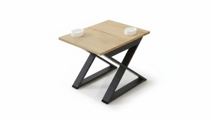 Ontwerper Vierkante Bruine Salontafel Bijzettafel