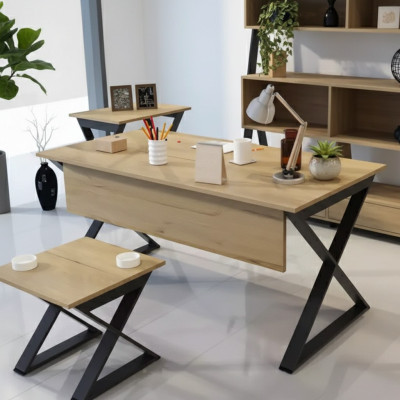 Moderne lichtbruine houten tafel Werktafels Kantoor meubels Designer bureau