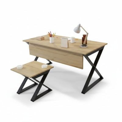 Moderne lichtbruine houten tafel Werktafels Kantoor meubels Designer bureau