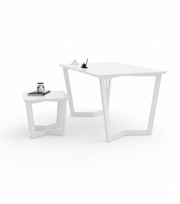 Witte moderne salontafel Houten meubels Exclusieve stijl van de werkkamer Tafel
