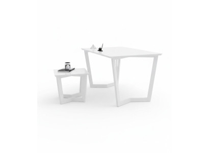 Witte moderne salontafel Houten meubels Exclusieve stijl van de werkkamer Tafel