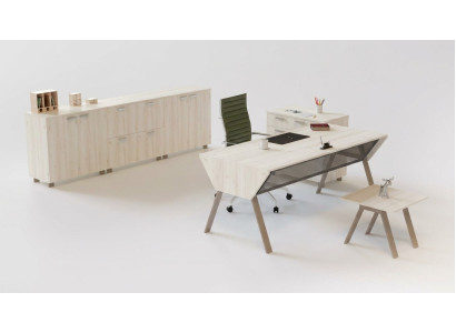 Luxe kantoorset in een elegante moderne stijl gemaakt van hoogwaardig hout.
