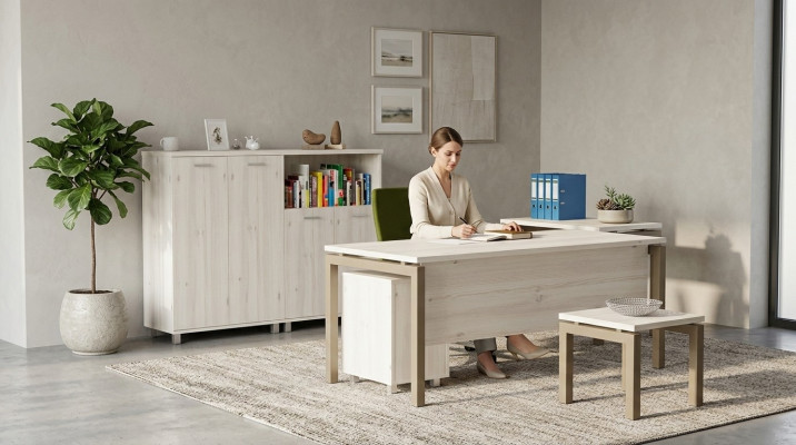 Kantoormeubelen bureau ladekast console tafel salontafel 2x archiefkast