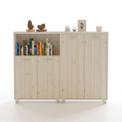 Houten archiefkast Moderne kantoormeubels Wit Documenten kast Ladenkast