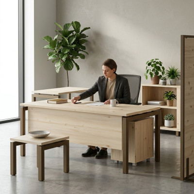 Moderne bureau Luxe kantoormeubelen Houten tafel Kantoor Meubels