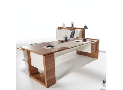 Moderne bureau Luxe kantoormeubilair Bruin hout Laden Exclusief