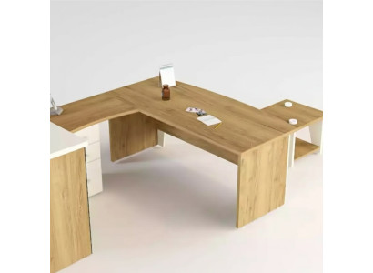 Bruin hoekbureau Exclusief design Bureau Werkkamer Meubels