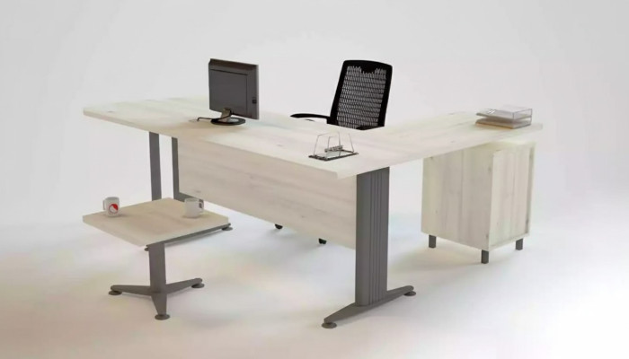 Luxe bureau lade salontafel 3-delige set meubilair tafel hout