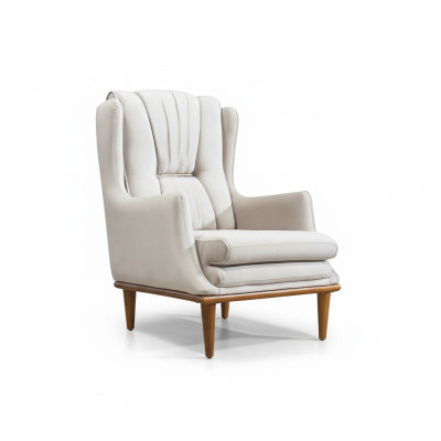 Hoogwaardige fauteuil Moderne witte luxe fauteuil voor de woonkamer Nieuw