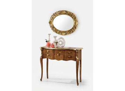 Klassieke console tafel Bruine houten tafel Woonkamer design meubels