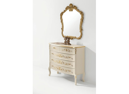 Witte klassieke woonkamer houten dressoir console lades nieuw design.