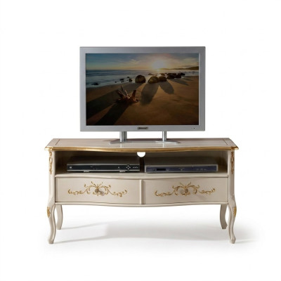 Klassieke witte RTV-kast houten meubels woonkamer console design